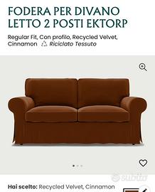 Fodera per divano letto 2 posti ektorp