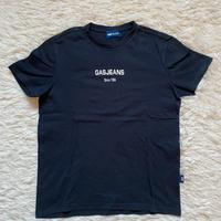 T-shirt GAS Jeans blu scura a maniche corte