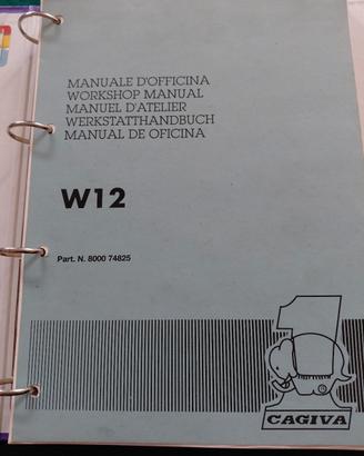 cagiva w12 manuale officina