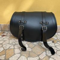 Borsa in pelle per moto custom