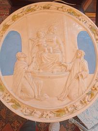 bassorilievo in ceramica soggetto madonna
