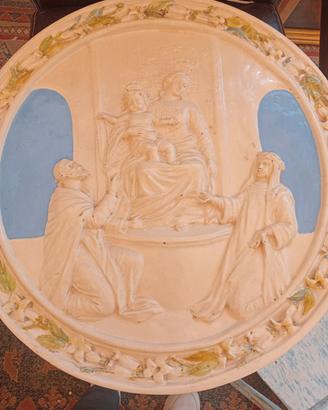 bassorilievo in ceramica soggetto madonna
