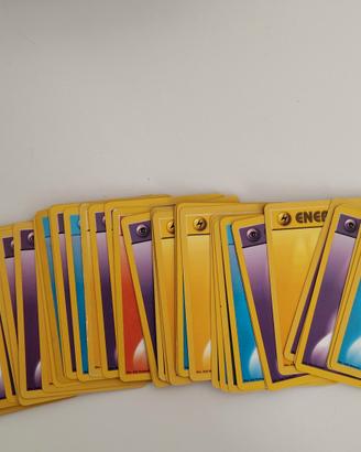 Lotto 50 Carte Energia Pokémon Vintage WOTC Base
