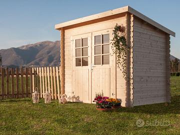 CASETTA IN LEGNO PORTA ATTREZZI CM 250X200