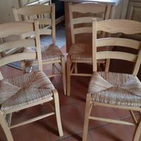 Sedie in legno 