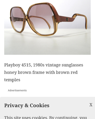 Occhiali Vintage Playboy
