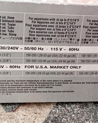 Riscaldatore esterno per acquario