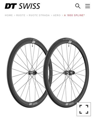 Ruote DT Swiss A 1800 spline