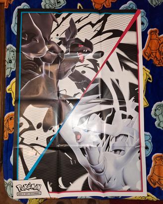 poster pokemon fuoco bianco luce nera