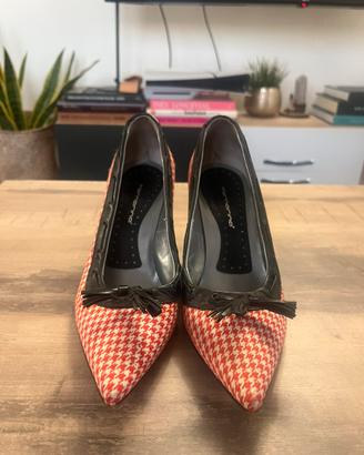Décolleté Fornarina vintage Y2K pied de poule