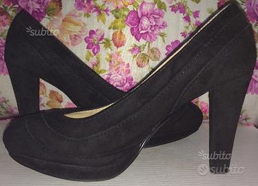 Décolleté nere in camoscio numero 36 Cafè Noir