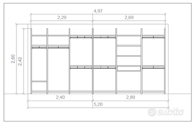 Composizione armadio e cabina armadio