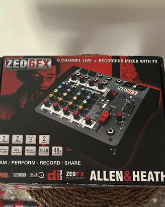 Mixer audio analogico-ALLEN & HEATH ZED-6FX