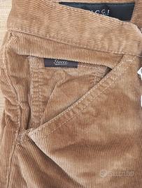 pantalone marrone in velluto a coste