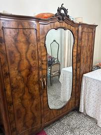 Stanza da letto + lampadario coordinato e 6 sedie