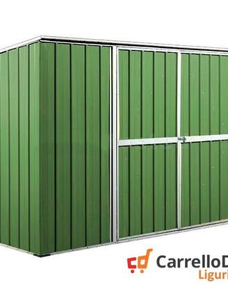 Casetta giardino in Acciaio 345x186 verde chiaro