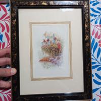 Quadro litografia paesaggio 