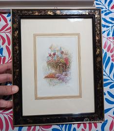 Quadro litografia paesaggio 