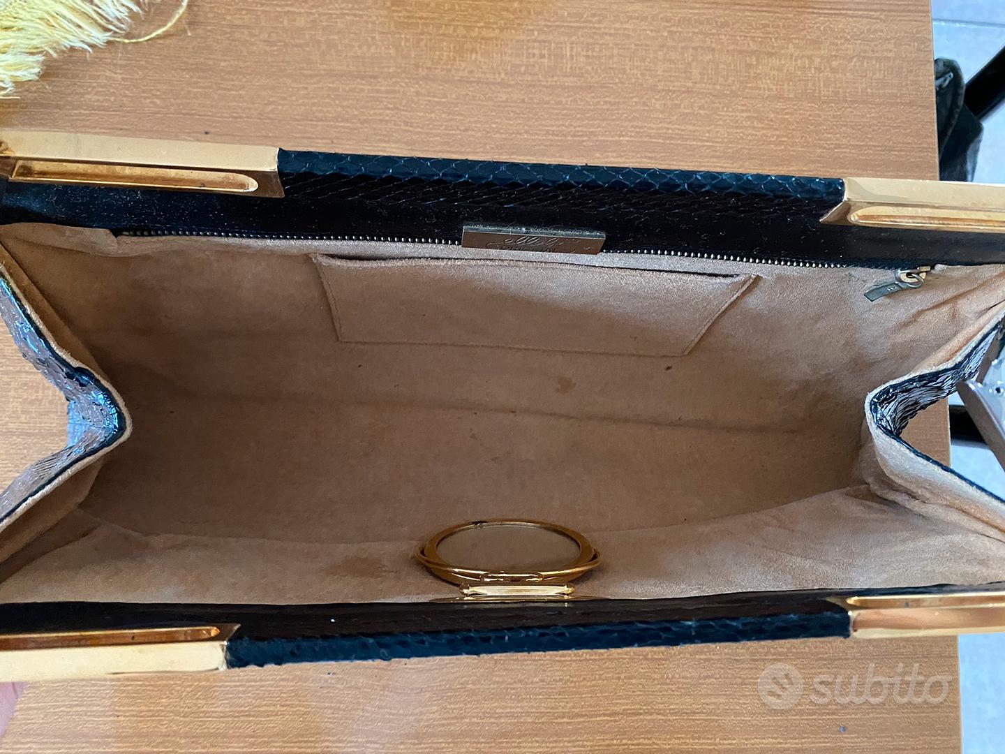 Borsa donna Pelle Ellebi original Pitone Abbigliamento e