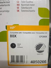 toner 80X CF280X per stampante laser Hp