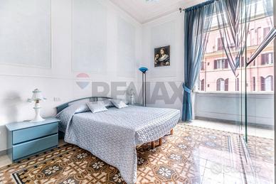 Camera da letto azzurra