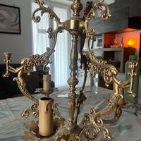 Lampadario e due lampade da comodino