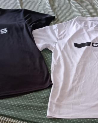 2 Magliette gas taglia m colore bianco e nera