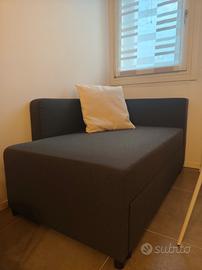 Divano letto allungabile + attaccapanni metallico