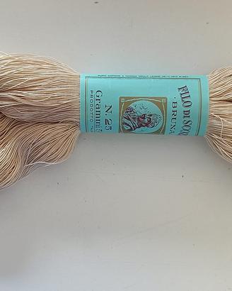 15 Matasse  cotone Filo di Scozia Bruna n. 25