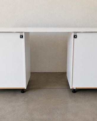 Bancone reception IKEA modulare bianco – 185 cm
