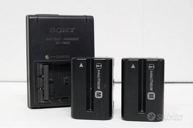 Caricabatterie Sony BC-VM10 + 2 Batterie NP-FM500H