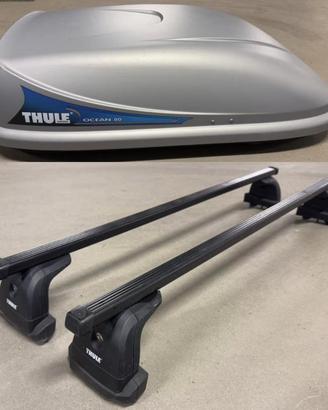 Box da tetto Thule Ocean 80 con barre portapacchi