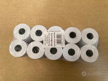 10 Rotoli registratori cassa 57 x 18 x 12