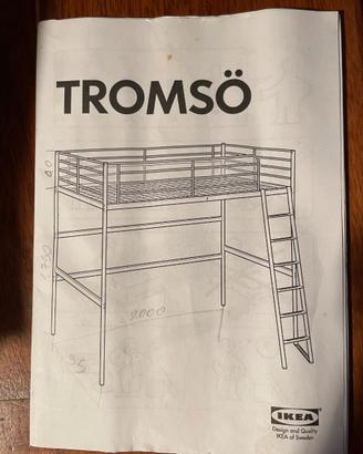 Letto rialzato modello TROMSO dell'IKEA