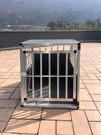 Trasportino in alluminio 85x65x71 cm (mai usato)