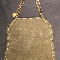 Borsa Stella McCartney Falabella verde e dorata