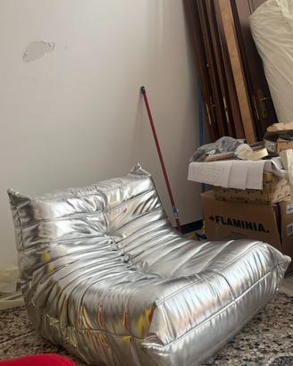 Poltrona Togo Fireside Chair Stainless Steel