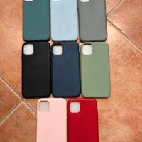 N° 8 Cover in silicone  antiurto Cell. I-Phone 11