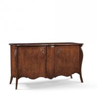 Credenza bombata con carrello estraibile