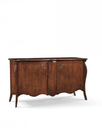 Credenza bombata con carrello estraibile