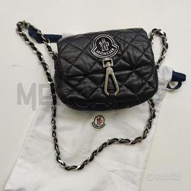 TRACOLLA PELLE MONCLER A PORTER TRAPUNTATA