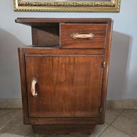 Coppia di comodini vintage originali anni '40/'50