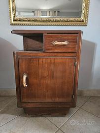 Coppia di comodini vintage originali anni '40/'50