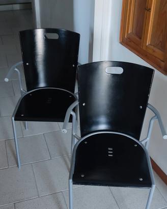 2 Sedie Ikea con braccioli