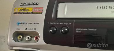 LETTORE VHS VIDEOREGISTRATORE DAEWOO 6HEAD SCART+T