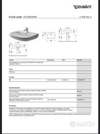 Lavabo bagno Duravit