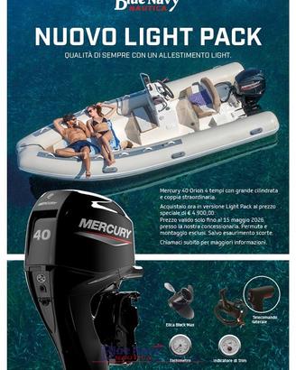 Mercury 40cv Orion Nuovo Con Promo Light Pack