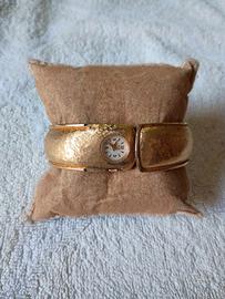 Raro orologio quadrante nascosto placcato oro