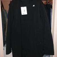 Giacca a vento kway con  cappuccio non staccabile 