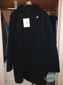 Giacca a vento kway con  cappuccio non staccabile 
